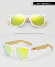 Load image into Gallery viewer, Women Wood Bamboo Sunglasses