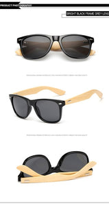 Women Wood Bamboo Sunglasses